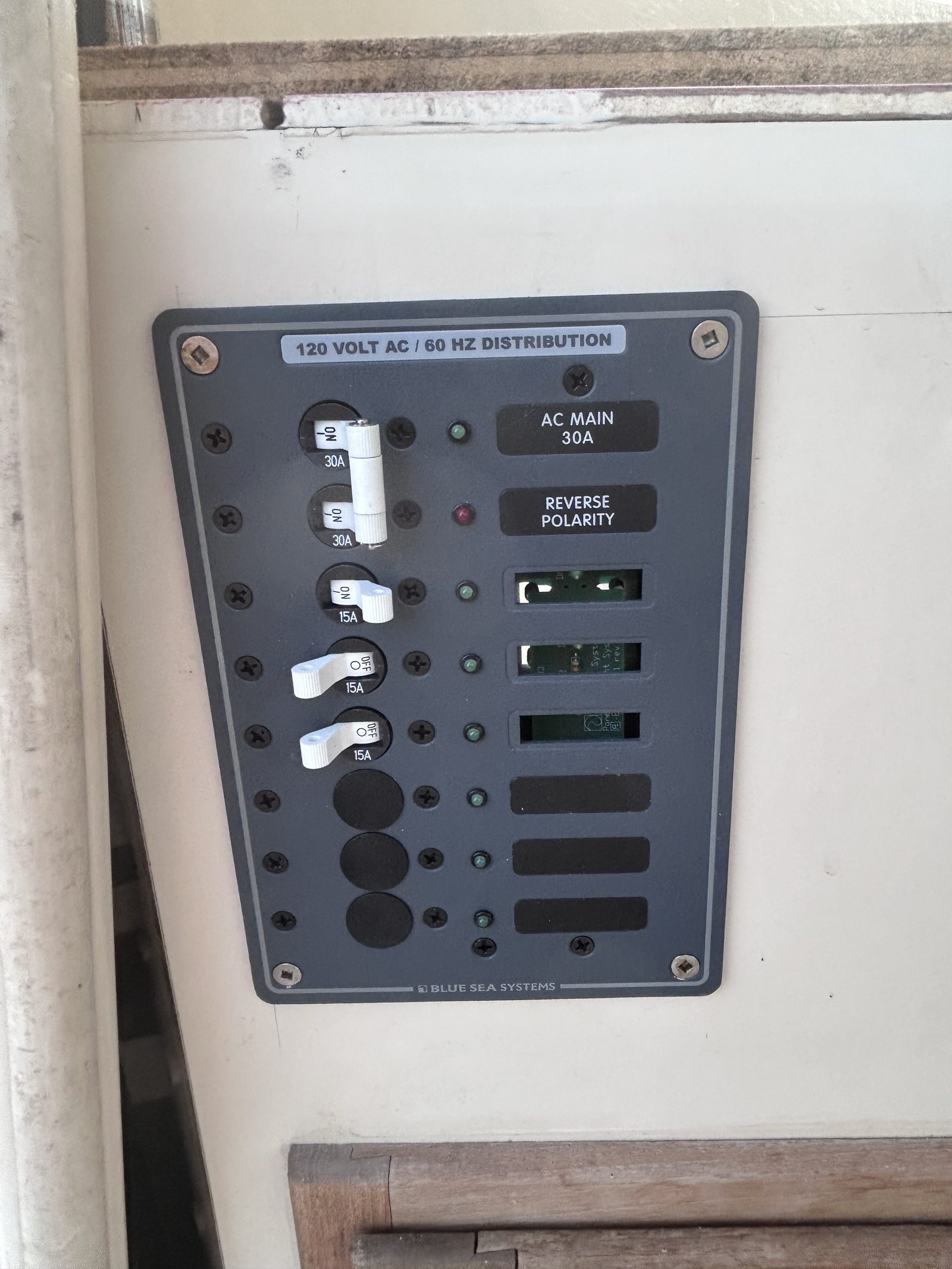 Blue Sea Systems electrical panel
