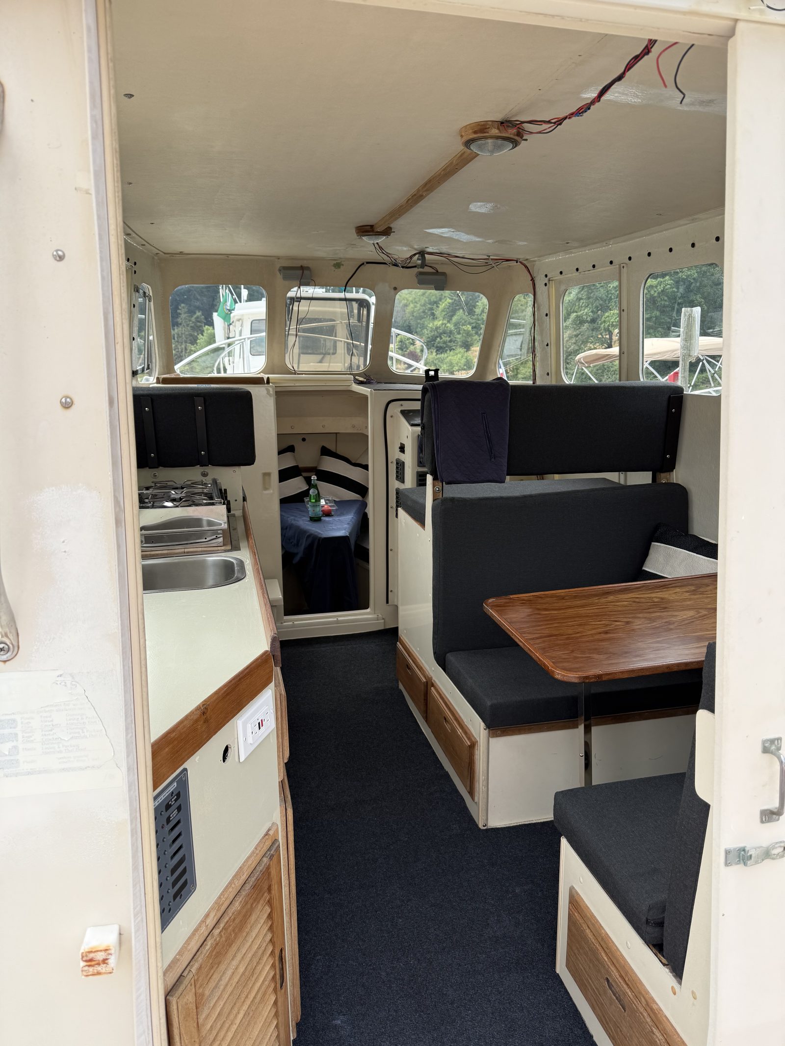 New cabin upholstery