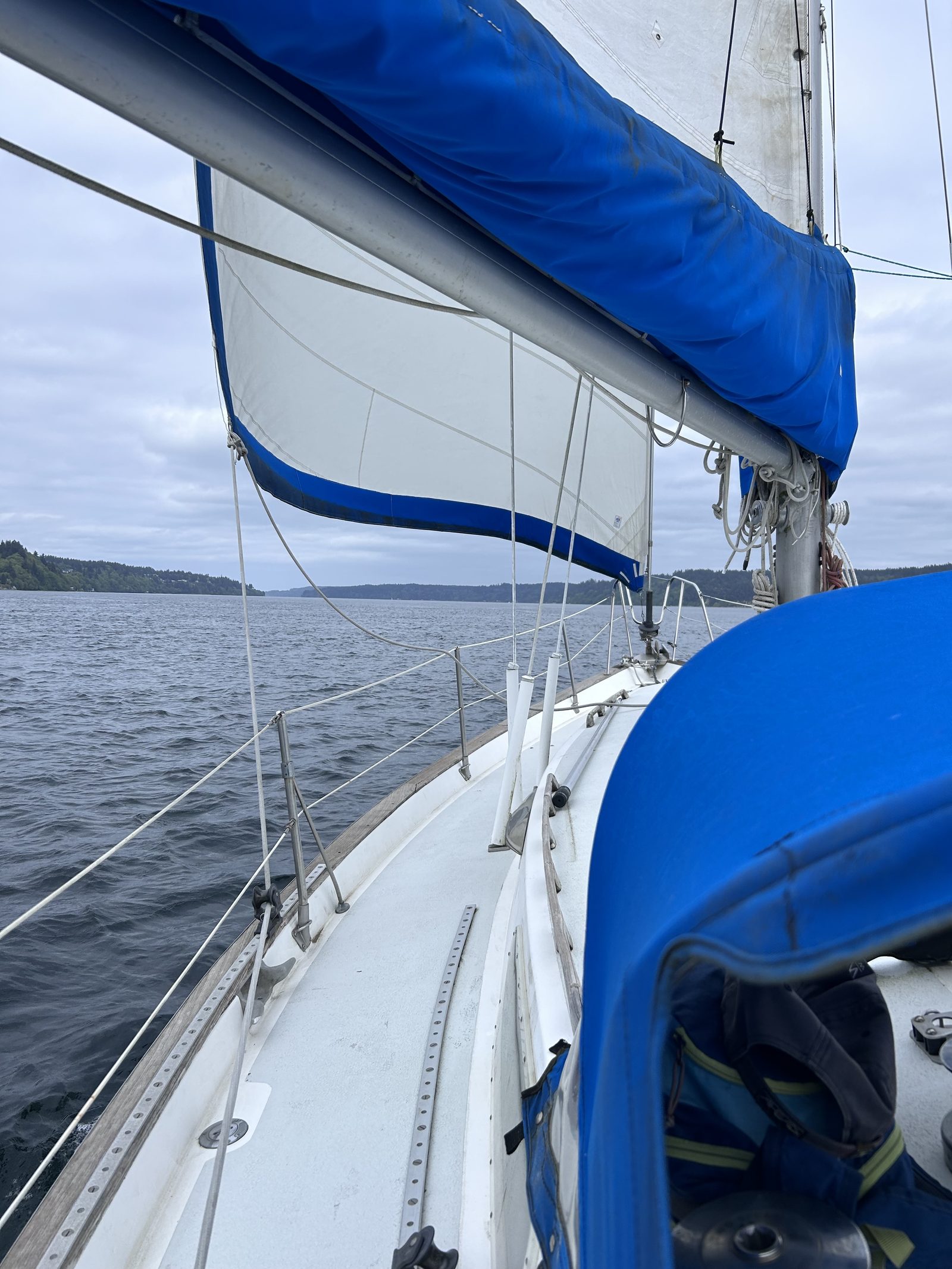 Underway along the shoreline